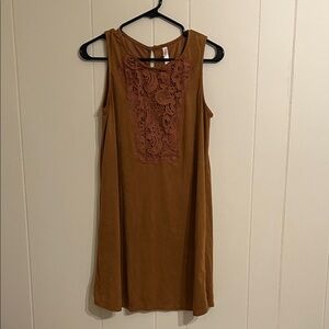 NWOT Brown Sleeveless Dress